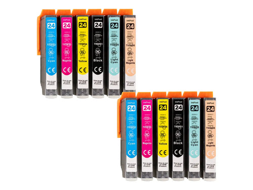 Kompatible 24XL Epson Druckerpatronen – 2 Multipacks