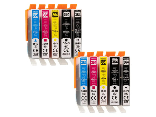 Kompatible 364XL HP Druckerpatronen – 2 Multipacks + 2 Foto-Schwarz