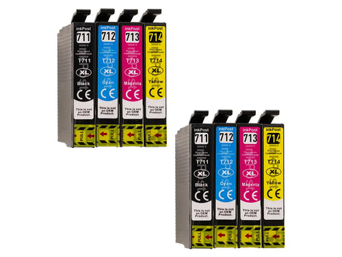 Kompatible T0715 Epson Druckerpatronen – 2 Multipacks