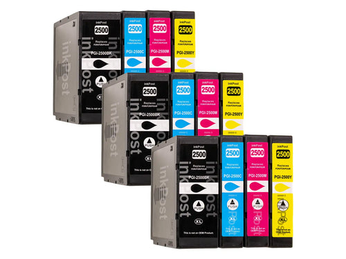 Kompatible PGI-2500XL Canon Druckerpatronen – 3 Multipacks