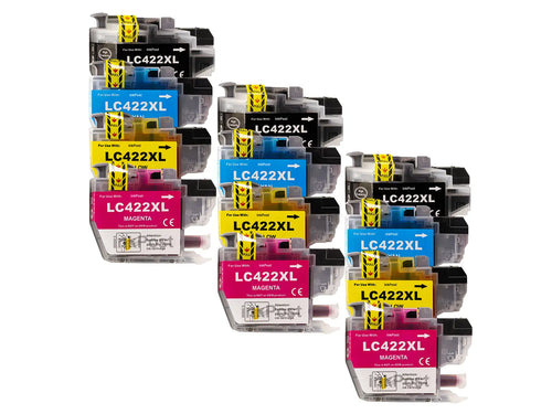 Kompatible LC422XL Brother Druckerpatronen – 3 Multipacks