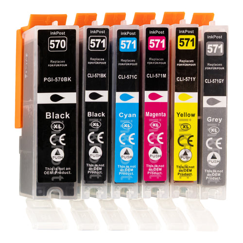 Kompatible PGI-550/CLI-551XL Canon Druckerpatronen – 1 Multipack + 1 Grau