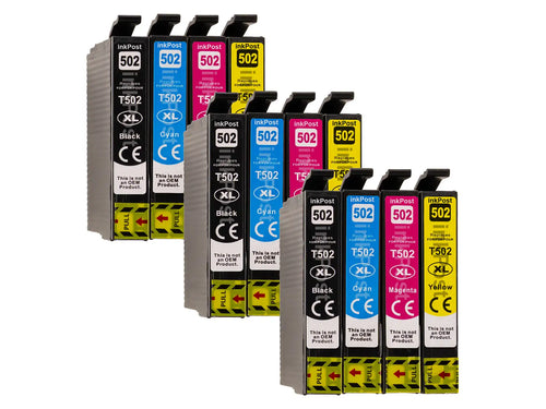 Kompatible 502XL Epson Druckerpatronen – 3 Multipacks