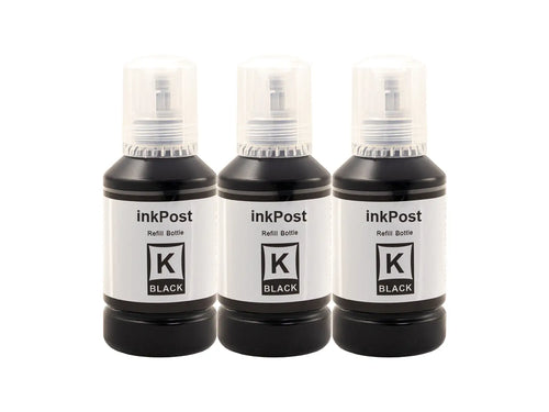 Kompatible Epson Ecotank Pigment Druckerpatronen – 3x Schwarz