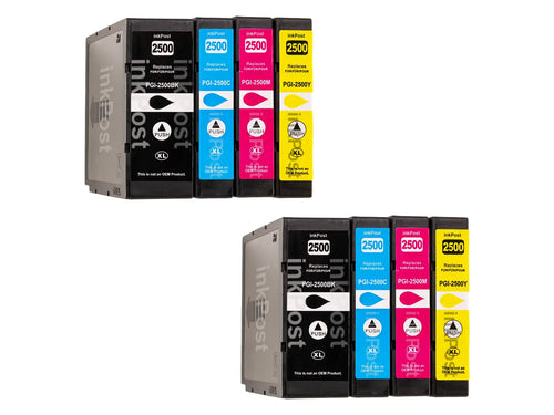 Kompatible PGI-2500XL Canon Druckerpatronen – 2 Multipacks