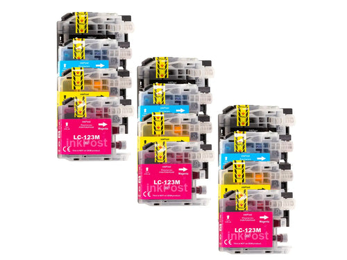 Kompatible LC123 Brother Druckerpatronen – 3 Multipacks