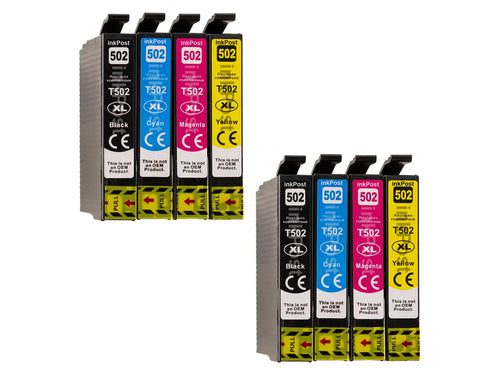 Kompatible 502XL Epson Druckerpatronen – 2 Multipacks