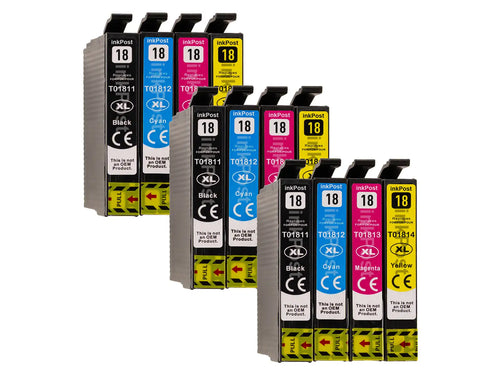 Kompatible 18XL Epson Druckerpatronen – 3 Multipacks