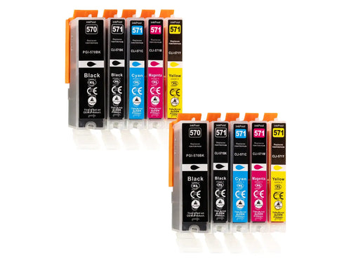 Kompatible PGI-570/CLI-571XL Canon Druckerpatronen – 2 Multipacks